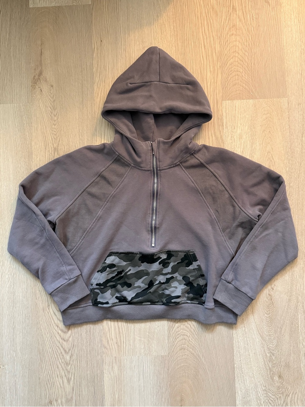 Pink Lily Camo Scuba Quarter Zip